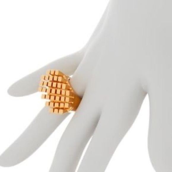 NWT Tory Burch gold spiked statement ring - Picture 8 of 10